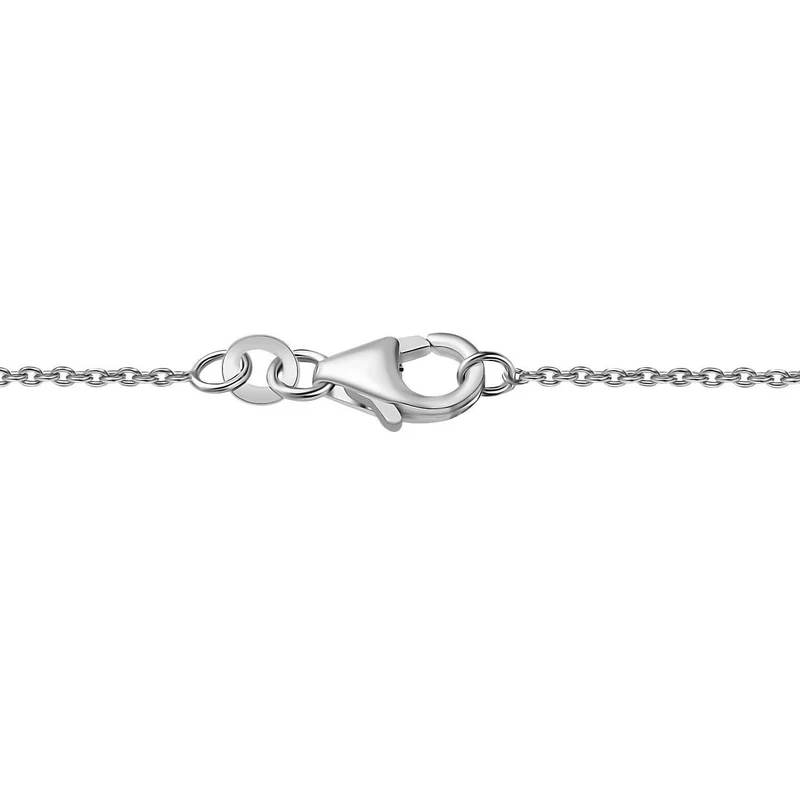 LUXURIANT DIAMOND - Lab Grown Diamant SI-GH Anhänger mit Kette, 925 Silber rhodiniert ca. 0.50 ct