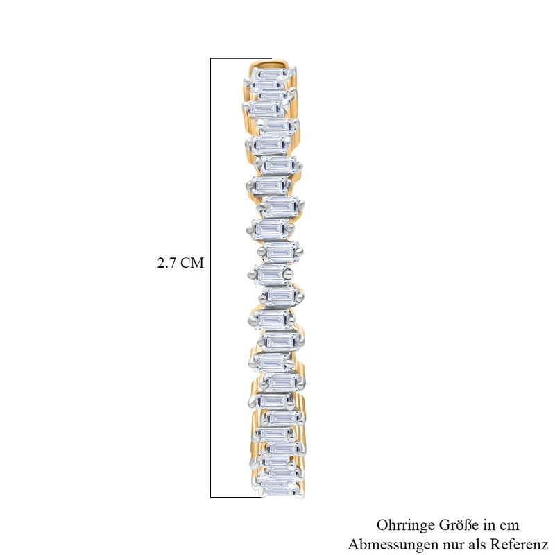 LUXURIANT DIAMOND - Lab Grown Diamant SI-GH SGL zertifiziert Ohrringe 925 Silber rhodiniert (5-10 Werktage Lieferzeit) ca. 1.00 ct