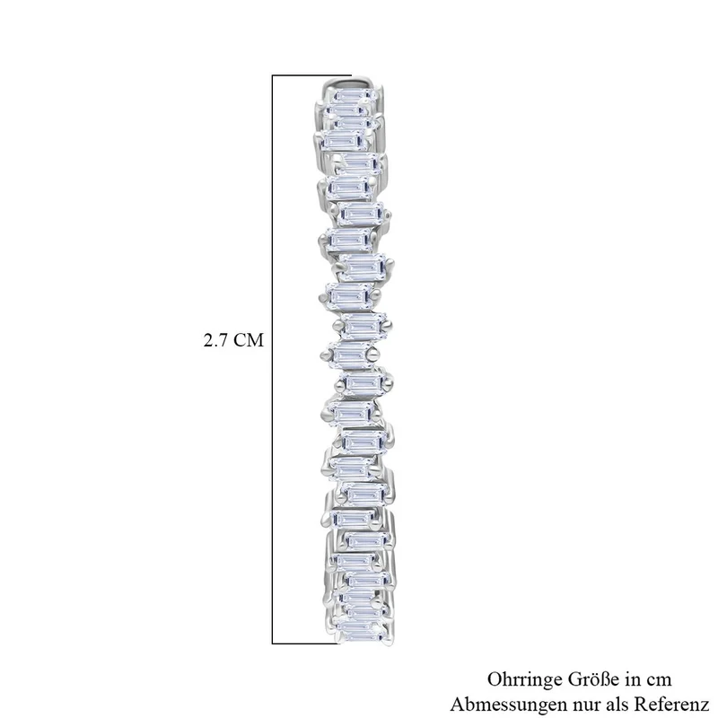 LUXURIANT DIAMOND - Lab Grown Diamant SI-GH SGL zertifiziert Ohrringe 925 Silber rhodiniert (5-10 Werktage Lieferzeit) ca. 1.00 ct