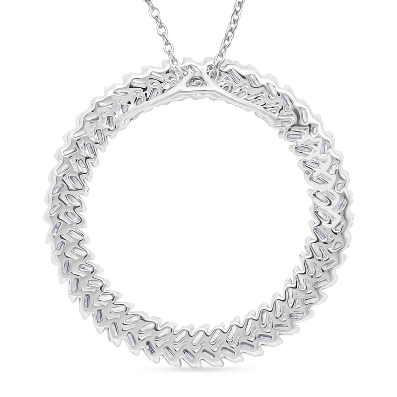 LUXURIANT DIAMOND - Lab Grown Diamant VS-EF SGL zertifiziert Anhänger mit Kette ca. 50 cm 925 Silber rhodiniert ca. 1.00 ct