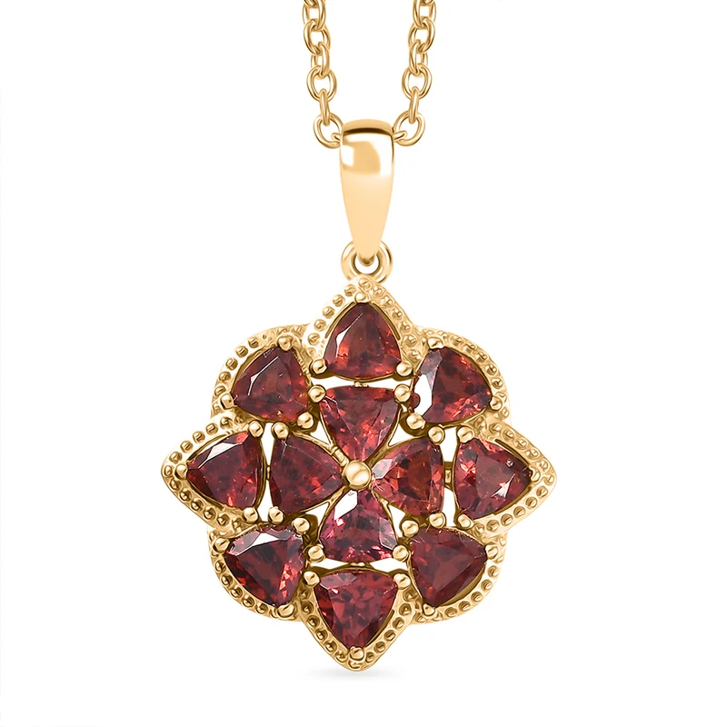 EVER TRUE Mosambik Granat Schmuckset ca. 50 cm ca. 3.56 ct