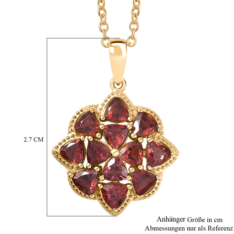 EVER TRUE Mosambik Granat Schmuckset ca. 50 cm ca. 3.56 ct