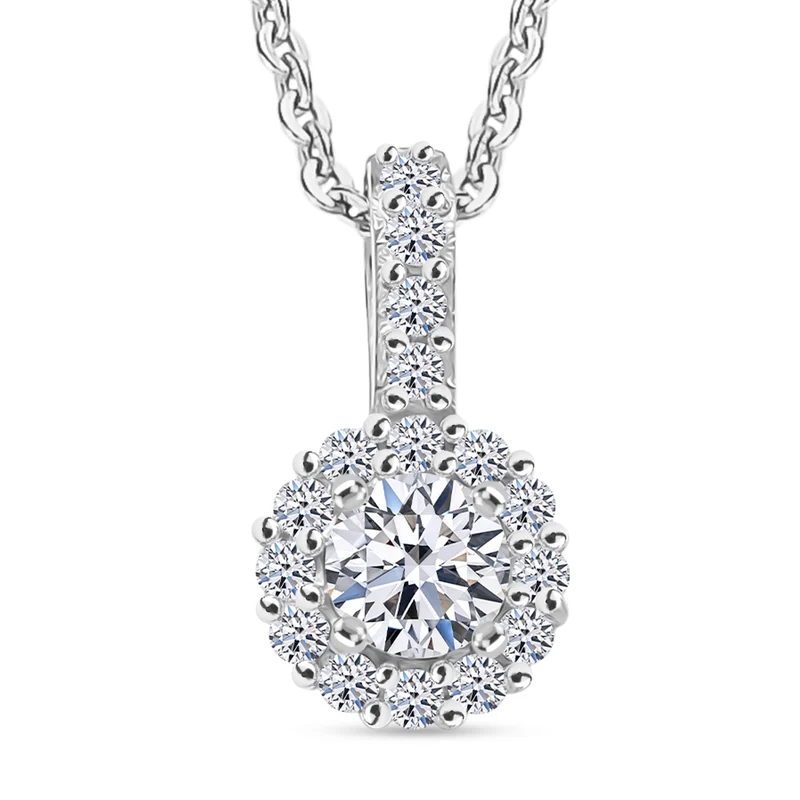 LUXURIANT DIAMOND - Lab Grown Diamant SI-GH Schmuckset ca. 50 cm 925 Silber rhodiniert ca. 0.50 ct