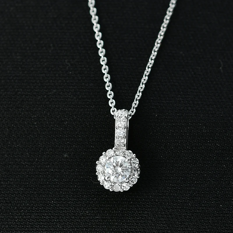 LUXURIANT DIAMOND - Lab Grown Diamant SI-GH Schmuckset ca. 50 cm 925 Silber rhodiniert ca. 0.50 ct