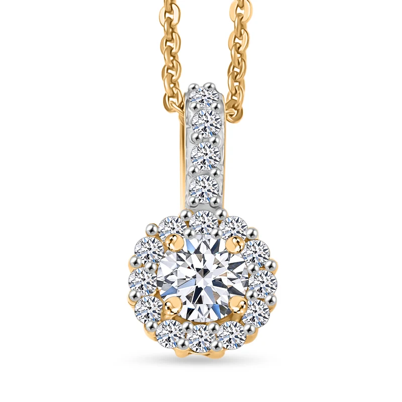 LUXURIANT DIAMOND - Lab Grown Diamant SI-GH Schmuckset ca. 50 cm 925 Silber rhodiniert ca. 0.50 ct