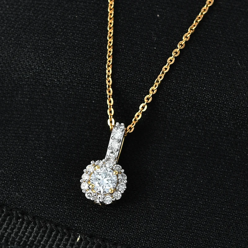LUXURIANT DIAMOND - Lab Grown Diamant SI-GH Schmuckset ca. 50 cm 925 Silber rhodiniert ca. 0.50 ct