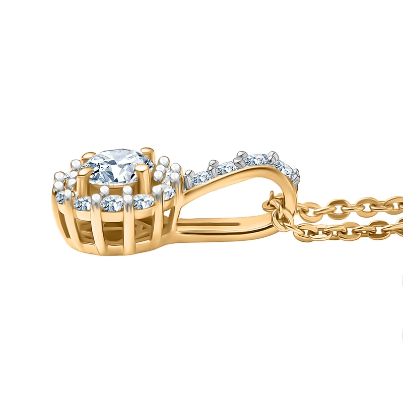 LUXURIANT DIAMOND - Lab Grown Diamant SI-GH Schmuckset ca. 50 cm 925 Silber rhodiniert ca. 0.50 ct
