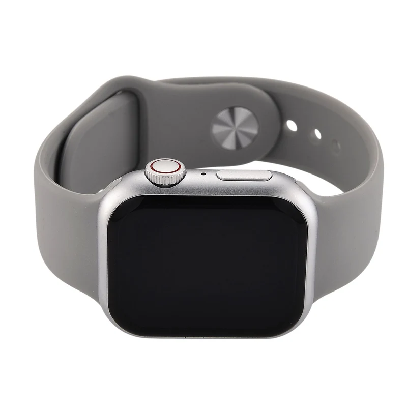Smartwatch HW mini 2 1,75 Zoll Silber, Set mit 7 Wechselarmbändern inklusive kristallbesetztem Armband, IP67, Bluetooth 5.2, kabelloses Laden, Grau