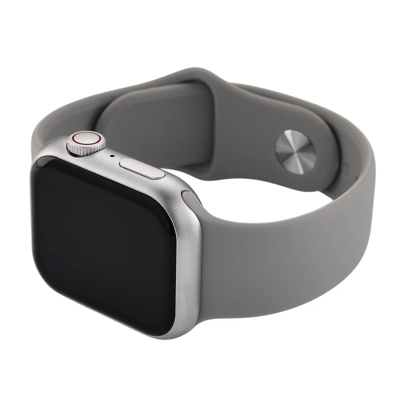 Smartwatch HW mini 2 1,75 Zoll Silber, Set mit 7 Wechselarmbändern inklusive kristallbesetztem Armband, IP67, Bluetooth 5.2, kabelloses Laden, Grau