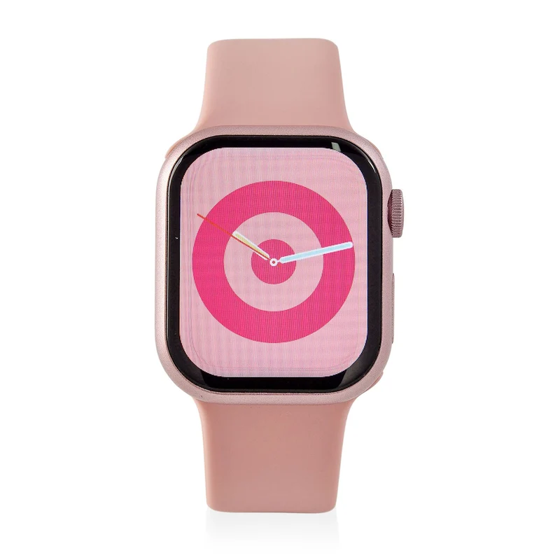 Smartwatch HW mini 2 1,75 Zoll Silber, Set mit 7 Wechselarmbändern inklusive kristallbesetztem Armband, IP67, Bluetooth 5.2, kabelloses Laden, Grau
