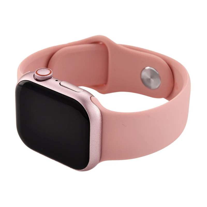 Smartwatch HW mini 2 1,75 Zoll Silber, Set mit 7 Wechselarmbändern inklusive kristallbesetztem Armband, IP67, Bluetooth 5.2, kabelloses Laden, Grau