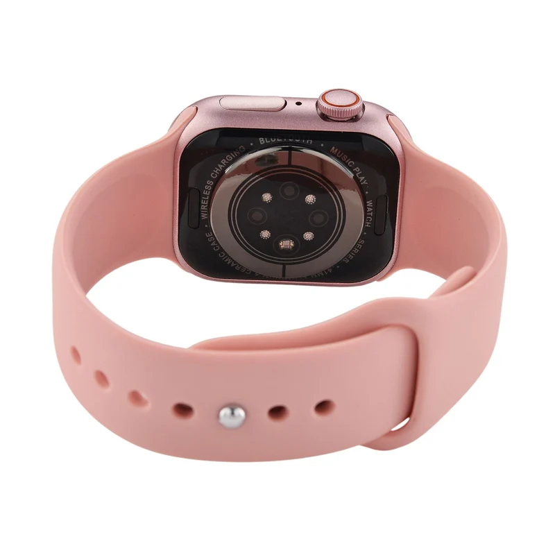 Smartwatch HW mini 2 1,75 Zoll Silber, Set mit 7 Wechselarmbändern inklusive kristallbesetztem Armband, IP67, Bluetooth 5.2, kabelloses Laden, Grau