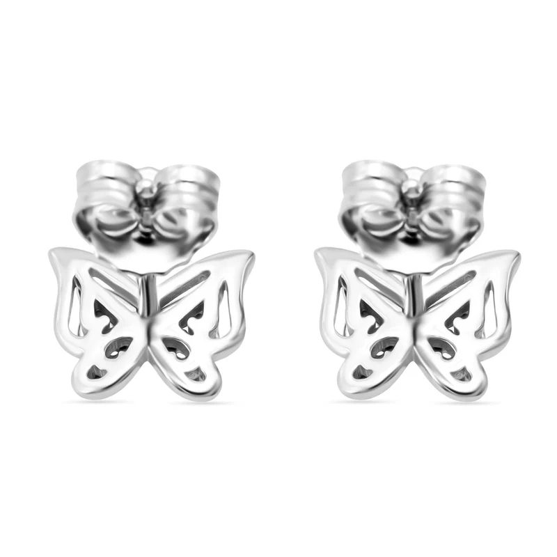 2er Set - Weißer Zirkonia Anhänger und Ohrringe, 925 Silber rhodiniert