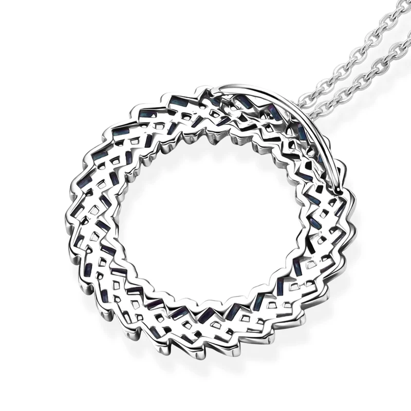 D'Joy Grüner Diamant Schmuckset ca. 50 cm 925 Silber Rhodiniert ca. 1.00 ct