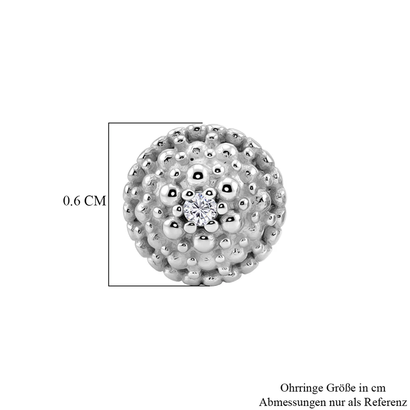 EVER TRUE Grüner Diamant Ohrringe Nickelfreies Messing