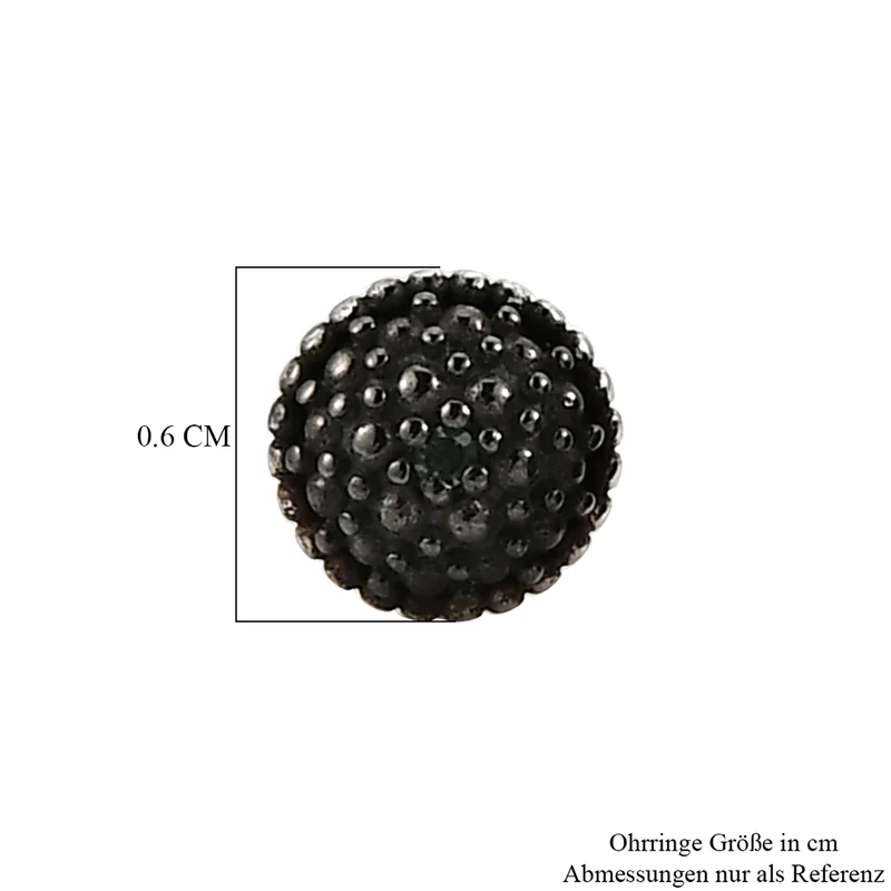 EVER TRUE Grüner Diamant Ohrringe Nickelfreies Messing