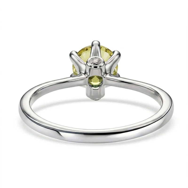 2er Set - D'Joy AAA Ouro Verde-Quarz Ring und Ohrringe, 925 Silber Platiniert (Größe 19.00) ca. 2,37 ct.