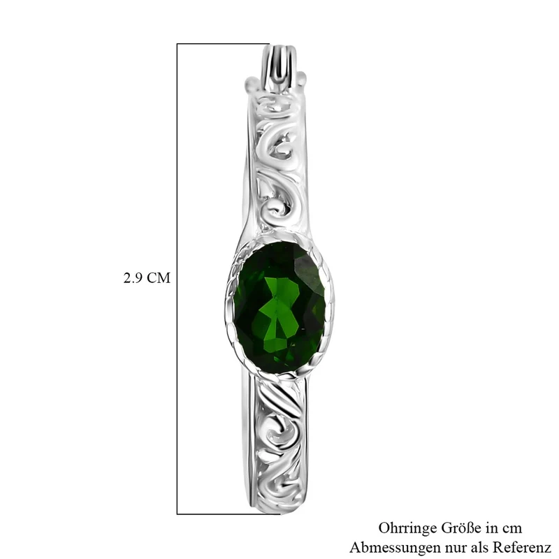 Royal Bali - Fissure gefüllt gelber Saphir Ohrringe 925 Silber ca. 1.99 ct