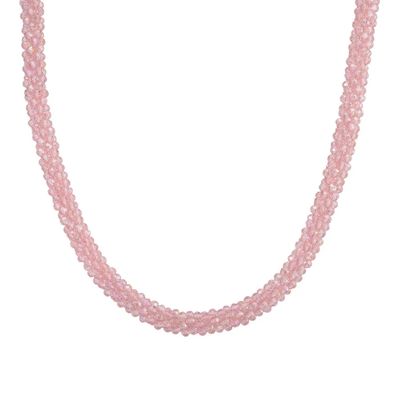Rosa Kristall Schmuckset