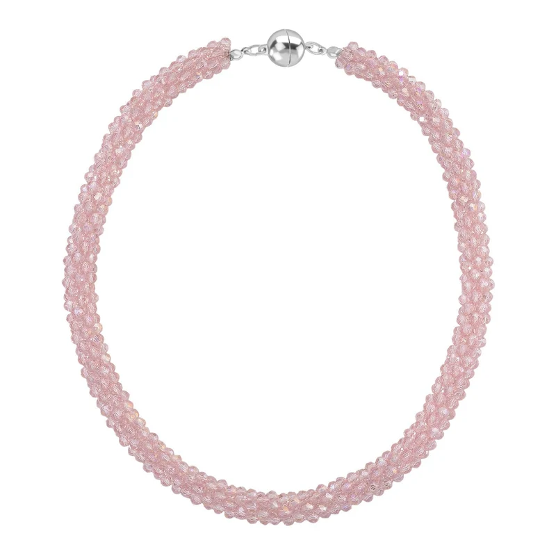 Rosa Kristall Schmuckset