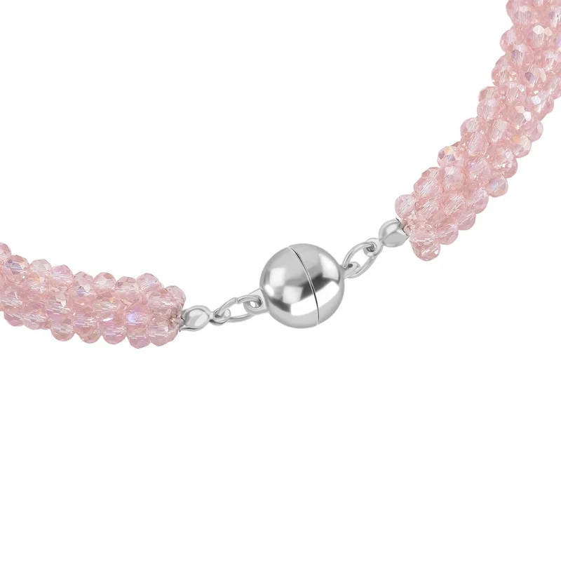 Rosa Kristall Schmuckset