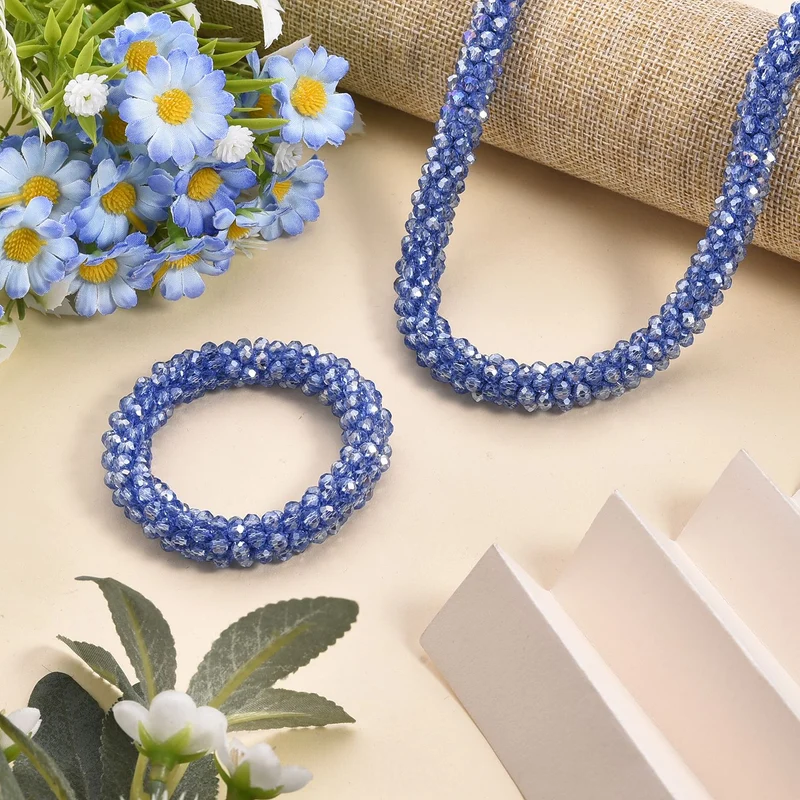 Rosa Kristall Schmuckset