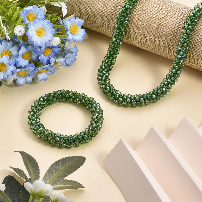 Rosa Kristall Schmuckset