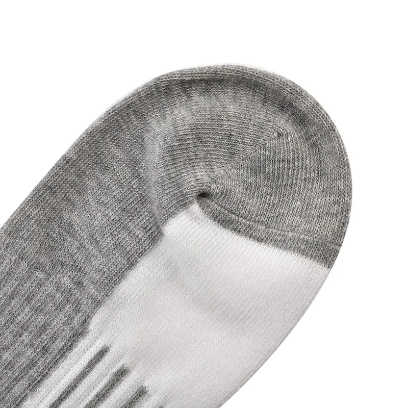 4er-Set Kupferfaser-Kompressions-Socken, Antibakteriell und Anti-Geruch, 36-40, S/M, Weiß-grau