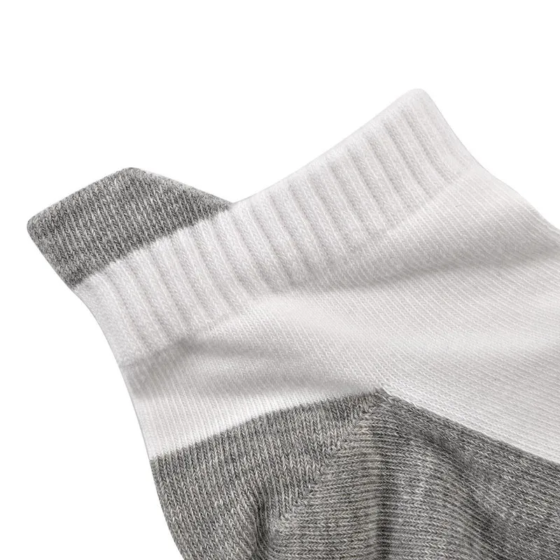 4er-Set Kupferfaser-Kompressions-Socken, Antibakteriell und Anti-Geruch, 36-40, S/M, Weiß-grau