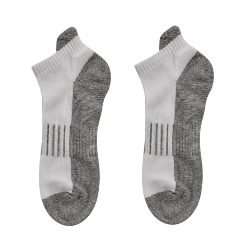 4er-Set Kupferfaser-Kompressions-Socken, Antibakteriell und Anti-Geruch, 36-40, S/M, Weiß-grau