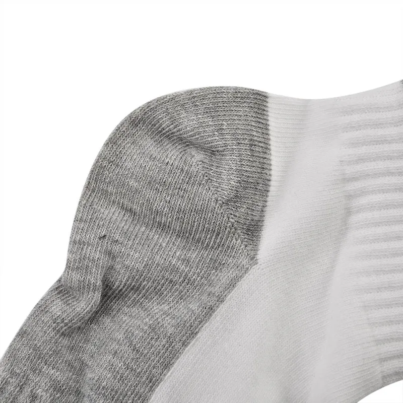4er-Set Kupferfaser-Kompressions-Socken, Antibakteriell und Anti-Geruch, 36-40, S/M, Weiß-grau