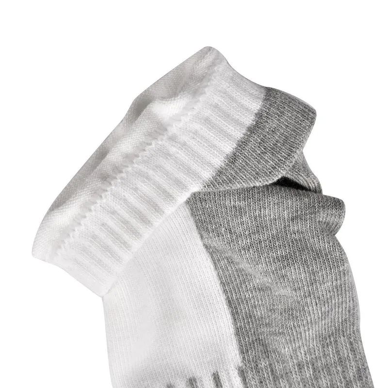 4er-Set Kupferfaser-Kompressions-Socken, Antibakteriell und Anti-Geruch, 36-40, S/M, Weiß-grau