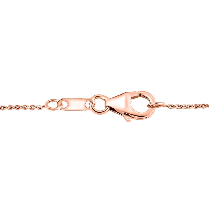 D'Joy Ilakaka Rosa Saphir (Fissure gefüllt) Schmuckset ca. 50 cm 925 Silber 750 Roségold vermeil ca. 2.10 ct