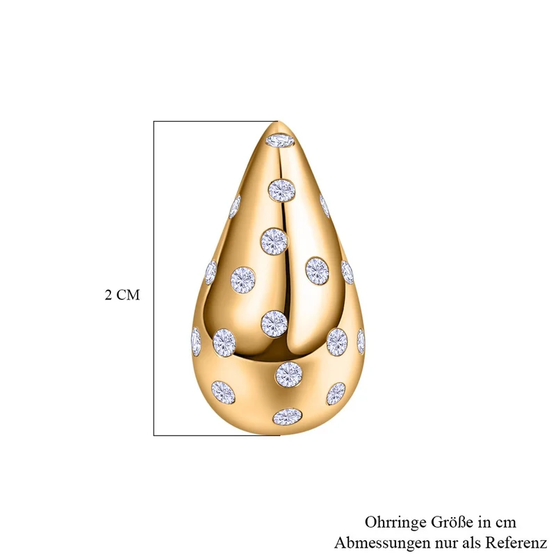 Moissanit Ohrringe 925 Silber rhodiniert ca. 0.96 ct