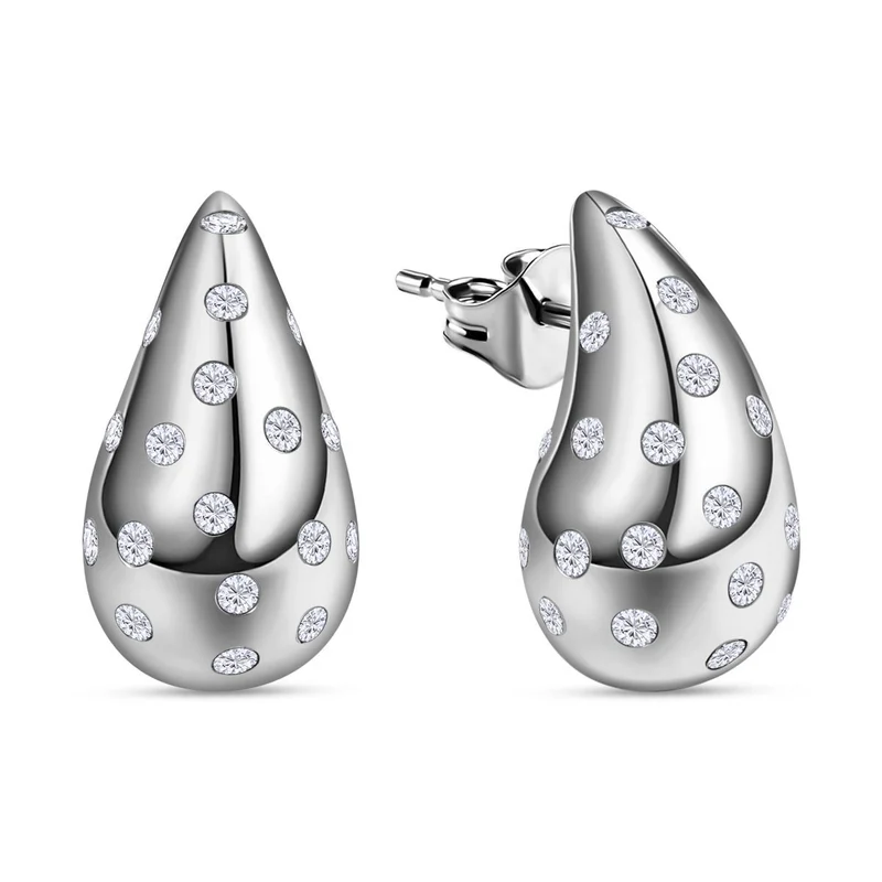Moissanit Ohrringe 925 Silber rhodiniert ca. 0.96 ct