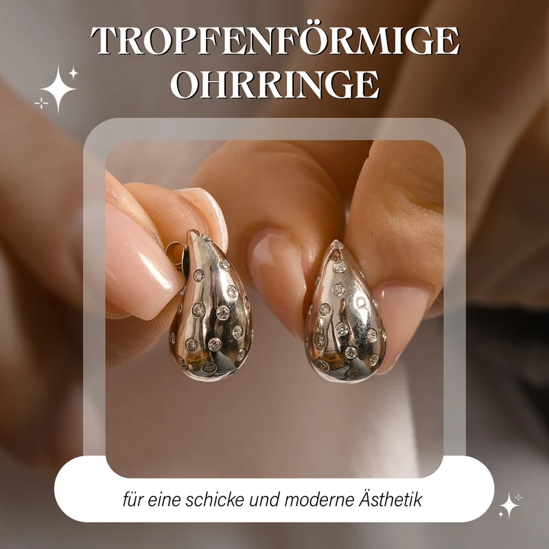 Moissanit Ohrringe 925 Silber rhodiniert ca. 0.96 ct