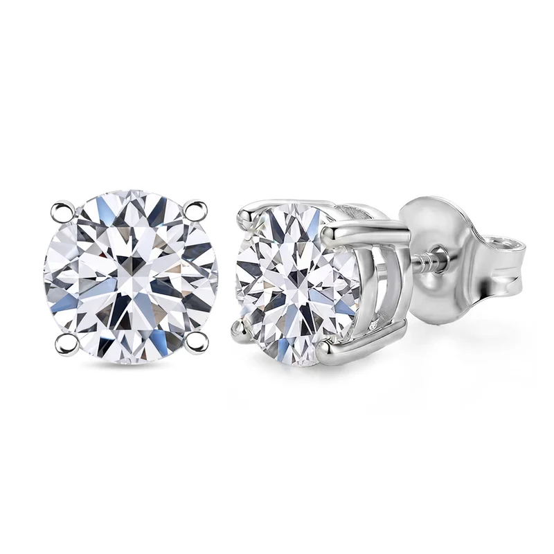 LUXURIANT 3 ct. SGL zertifizierte VS-EF Labor Diamant Ohrringe in 585 Weißgold
