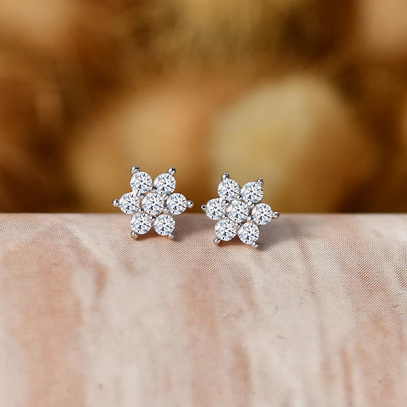 LUXURIANT 0,20 ct. SI-GH Labor Diamant Ohrringe, 925 Silber 750 rosévergoldet