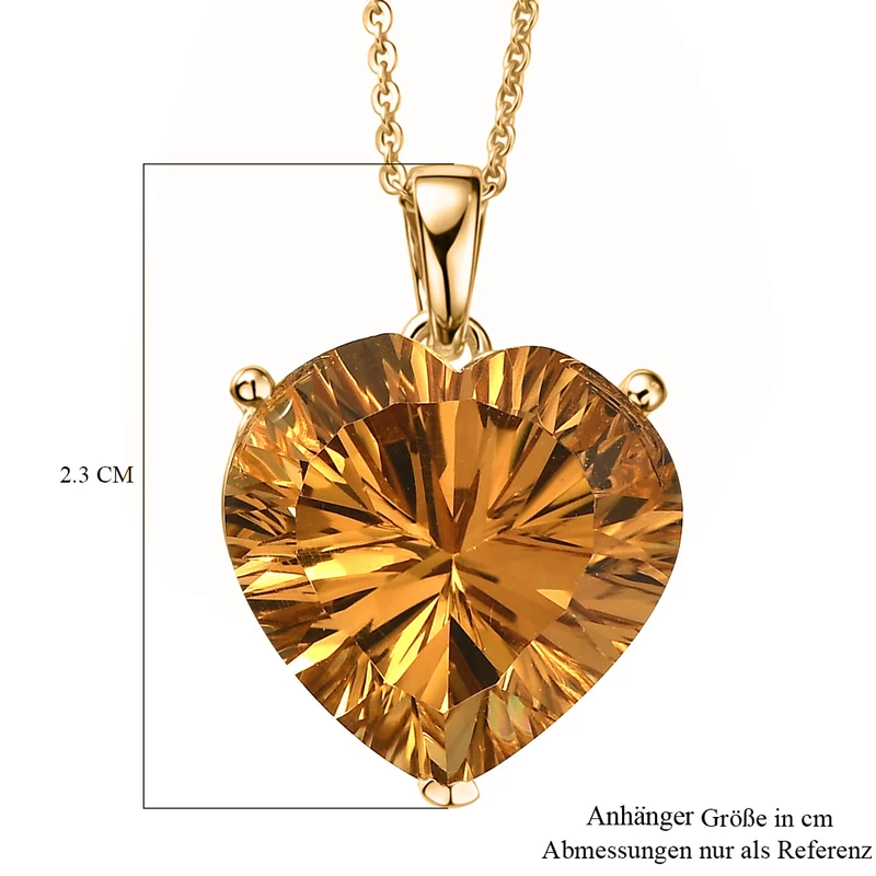 D'Joy AA Prasiolith Schmuckset ca. 50 cm 925 Silber 750 Gelbgold Vermeil ca. 10.08 ct