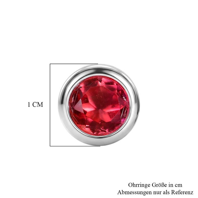 D'Joy Sunset Quarz Triplette Ohrringe 925 Silber 750 Gelb Vergoldet ca. 3.14 ct