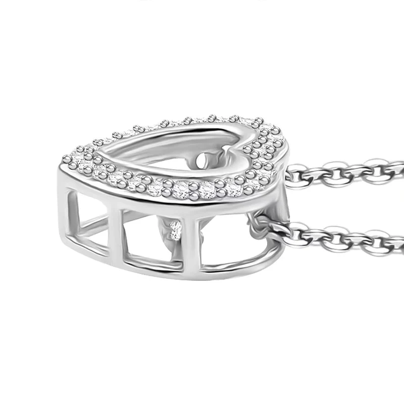 LUXURIANT DIAMOND - Lab Grown Diamant SI Schmuckset ca. 50 cm 925 Silber Rhodiniert ca. 0,20 ct.