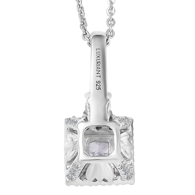 LUXURIANT DIAMOND - Lab Grown Diamant SI-GH Anhänger mit Kette, ca. 50 cm 925 Silber rhodiniert ca. 1.00 ct