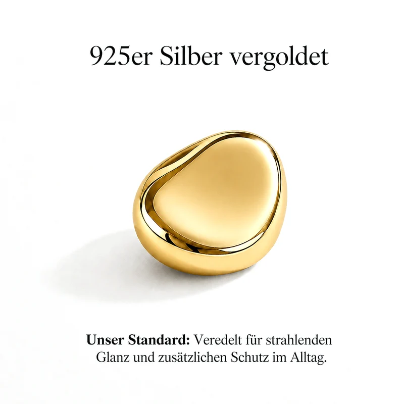 LUXURIANT 0,25 ct. SI-GH Labor Diamant Ohrringe, 925 Silber 750 gelbvergoldet