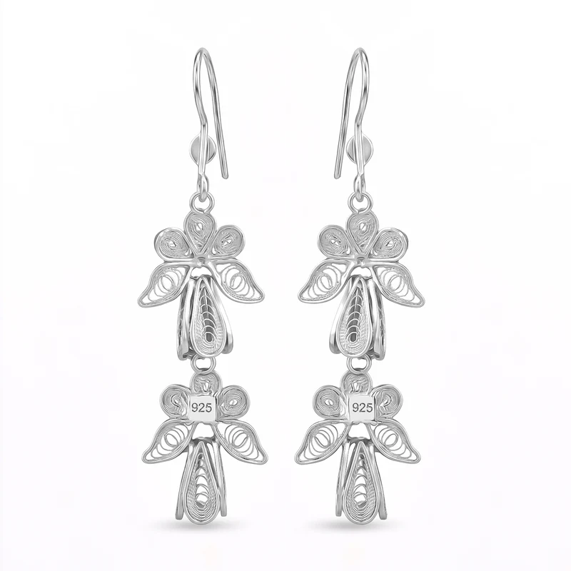 Royal Bali Tarakashi 925 Silber Ohrringe ca