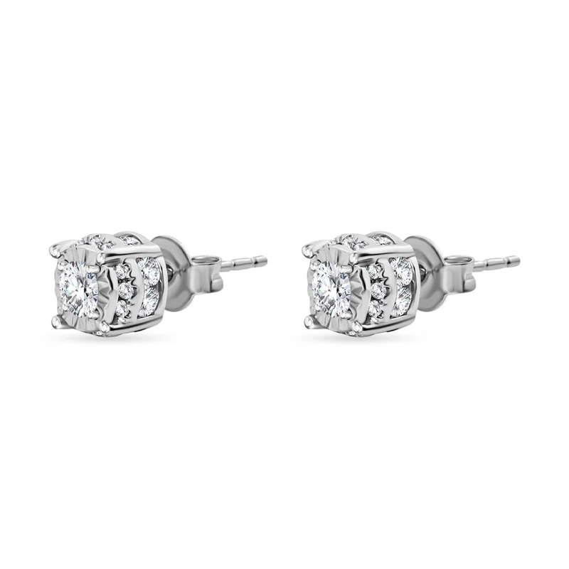 New York Kollektion - Weißer Diamant I1-I2 GH Ohrstecker 417 Weißgold ca. 1.00 ct