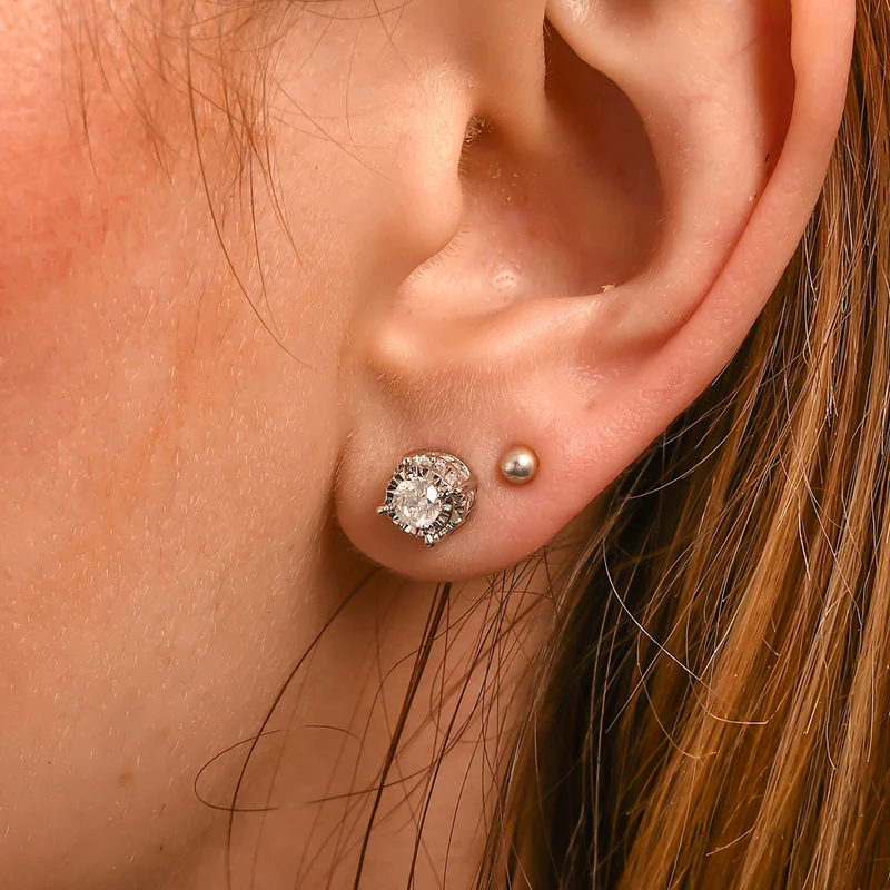 New York Kollektion - Weißer Diamant I1-I2 GH Ohrstecker 417 Weißgold ca. 1.00 ct