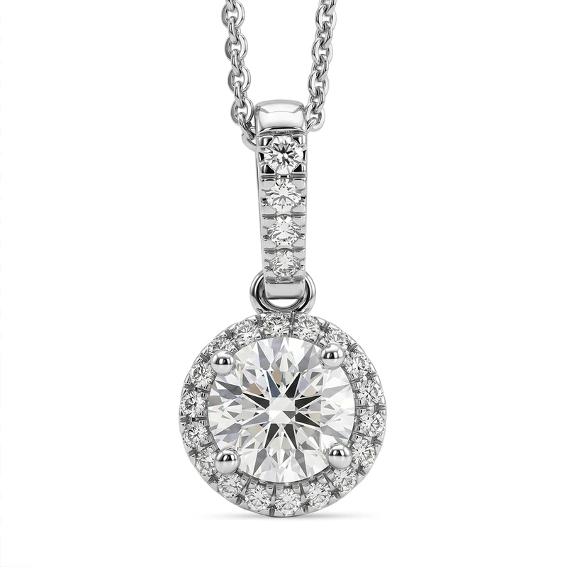 LUXURIANT DIAMOND - Lab Grown Diamant SI-GH Schmuckset ca. 50 cm 925 Silber Rhodiniert ca. 1,07 ct.