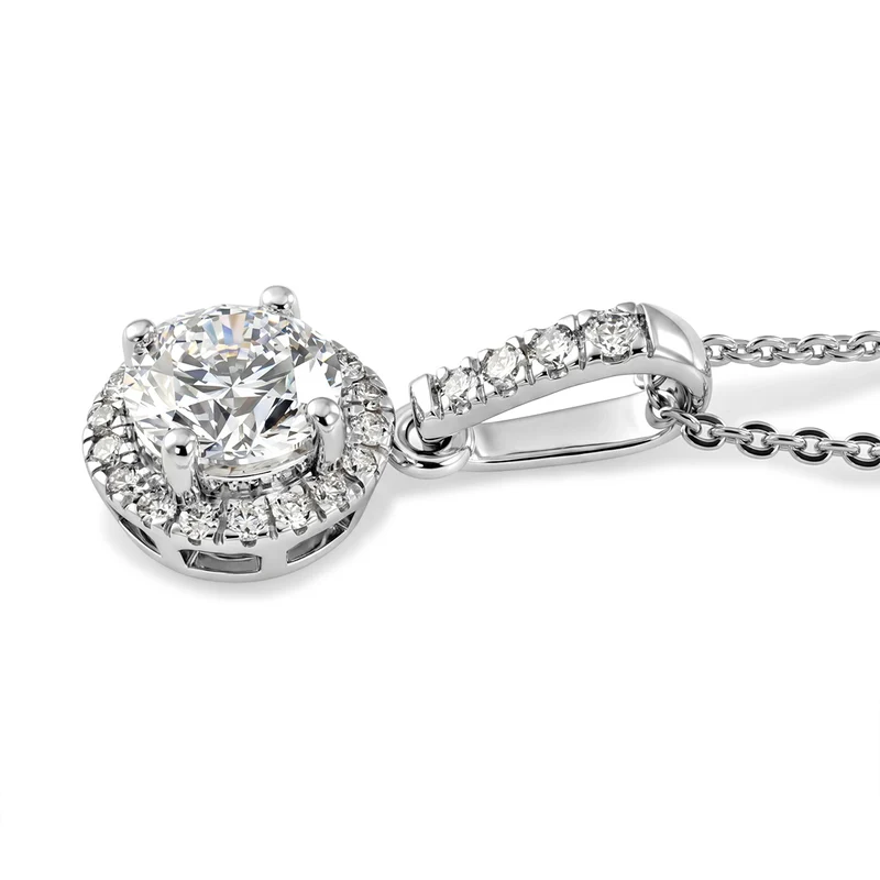 LUXURIANT DIAMOND - Lab Grown Diamant SI-GH Schmuckset ca. 50 cm 925 Silber Rhodiniert ca. 1,07 ct.