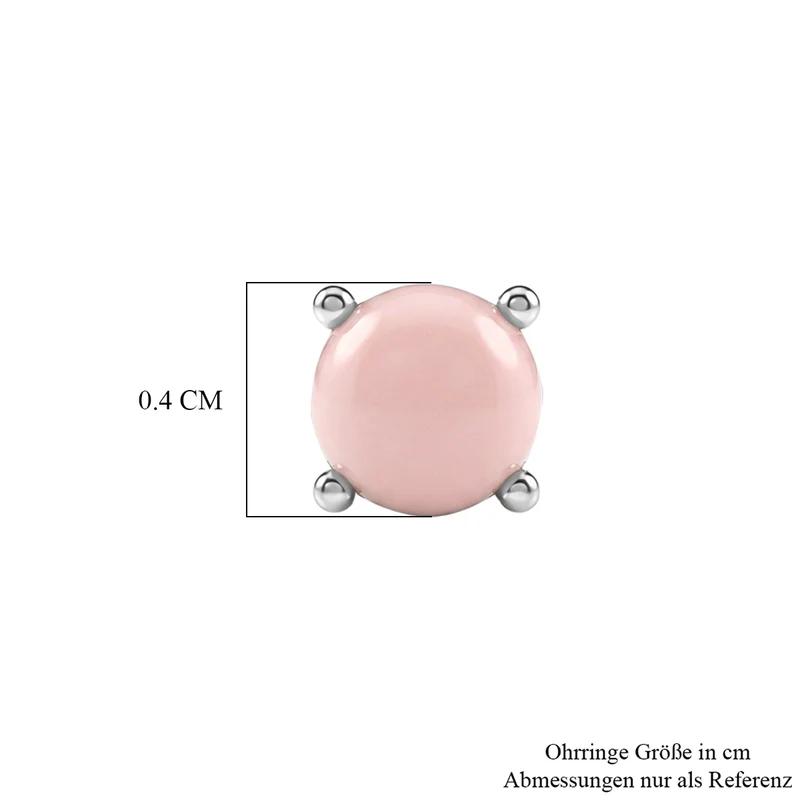AA Rosa Opal Ohrringe 925 Silber 750 rosévergoldet ca. 0.60 ct
