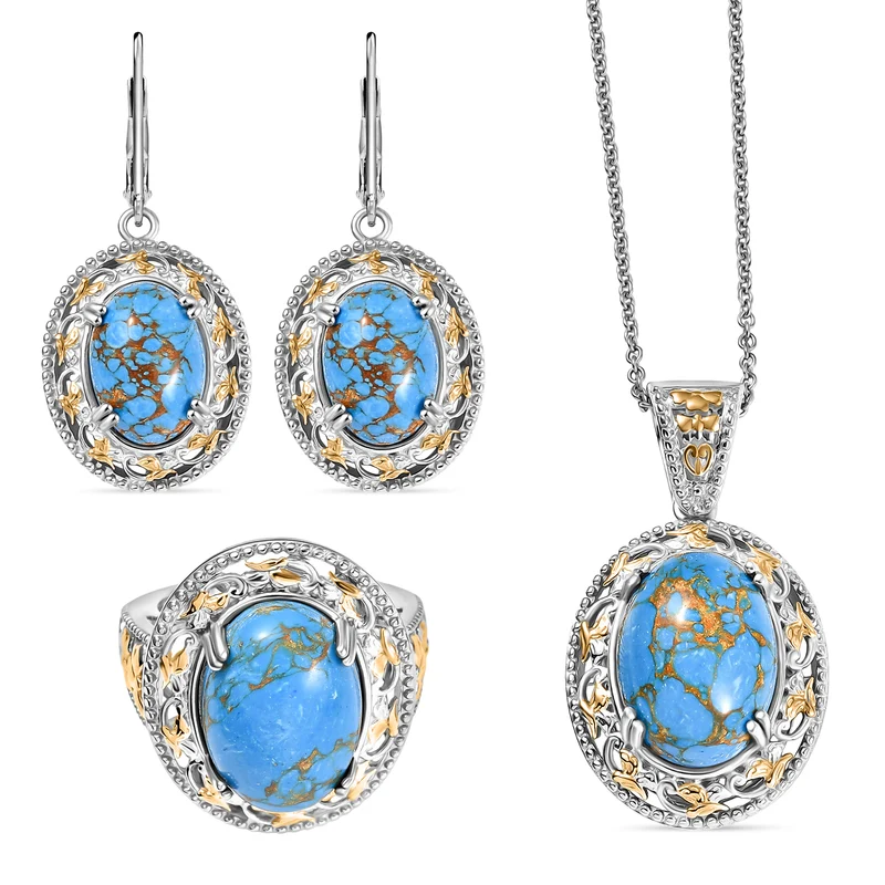 EVER TRUE Verde Onyx Schmuckset ca. 50 cm (Größe 21) ca. 35,81 ct.